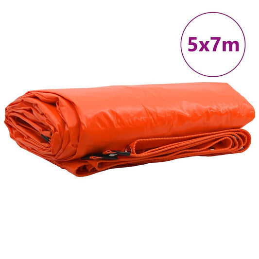 Plachta 650G / M² Oranžová 5 X 7 M