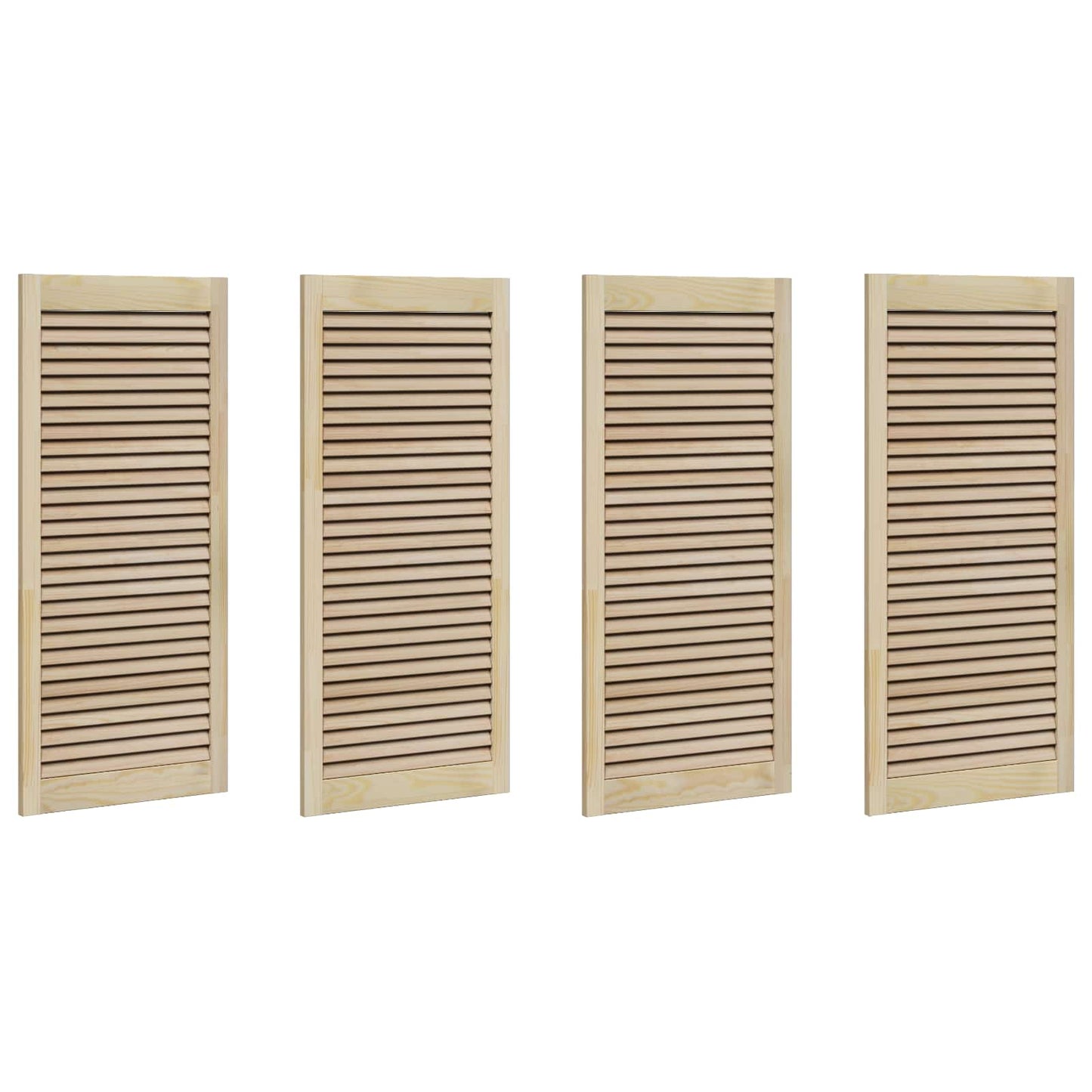 Skříňové Dveře Se Dveřmi 4 Ks Přírodní 49,5 X 2,1 X 110 Cm