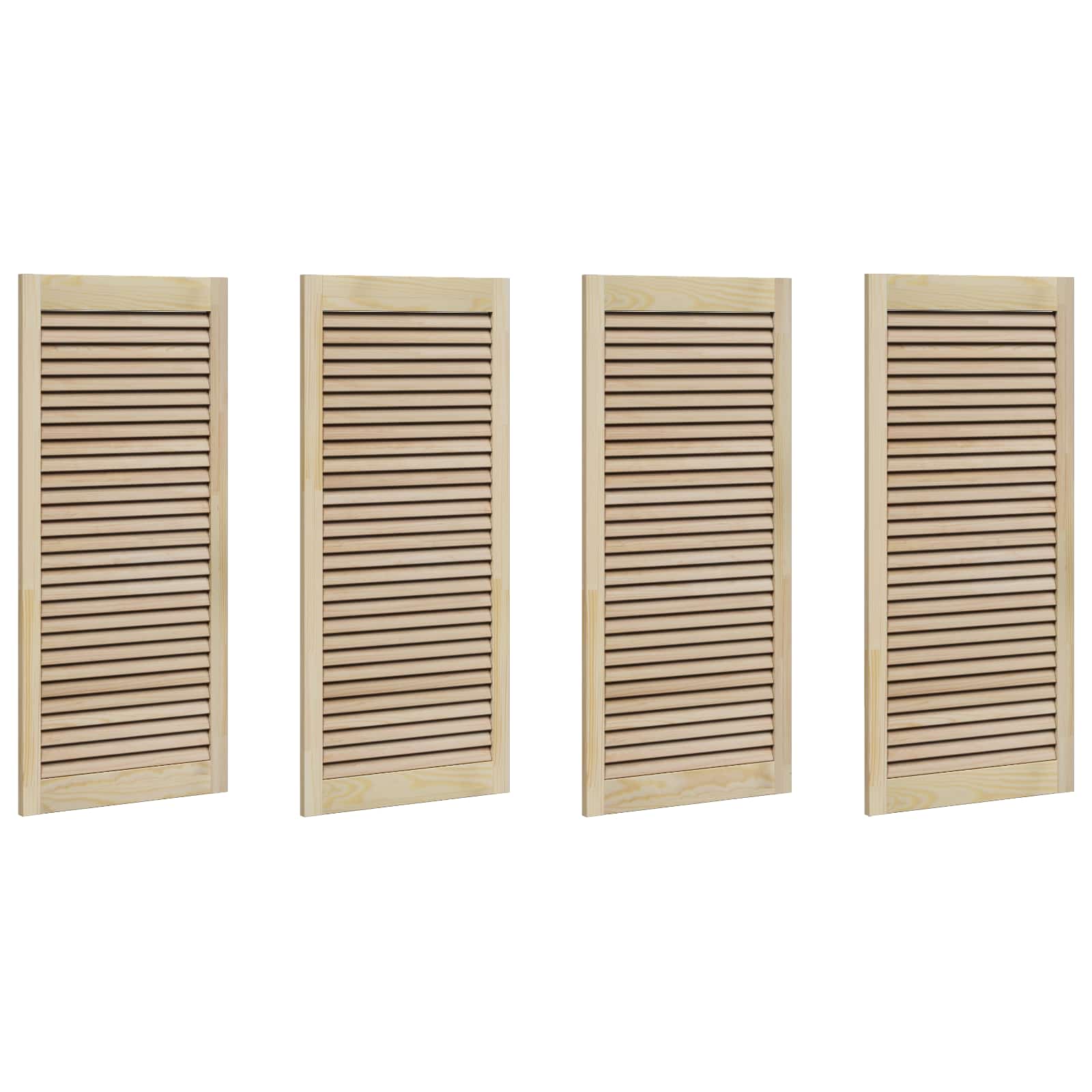 Skříňové Dveře Se Dveřmi 4 Ks Přírodní 49,5 X 2,1 X 110 Cm
