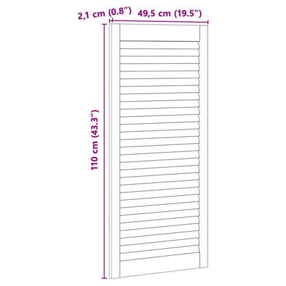 Skříňové Dveře Se Dveřmi 4 Ks Přírodní 49,5 X 2,1 X 110 Cm