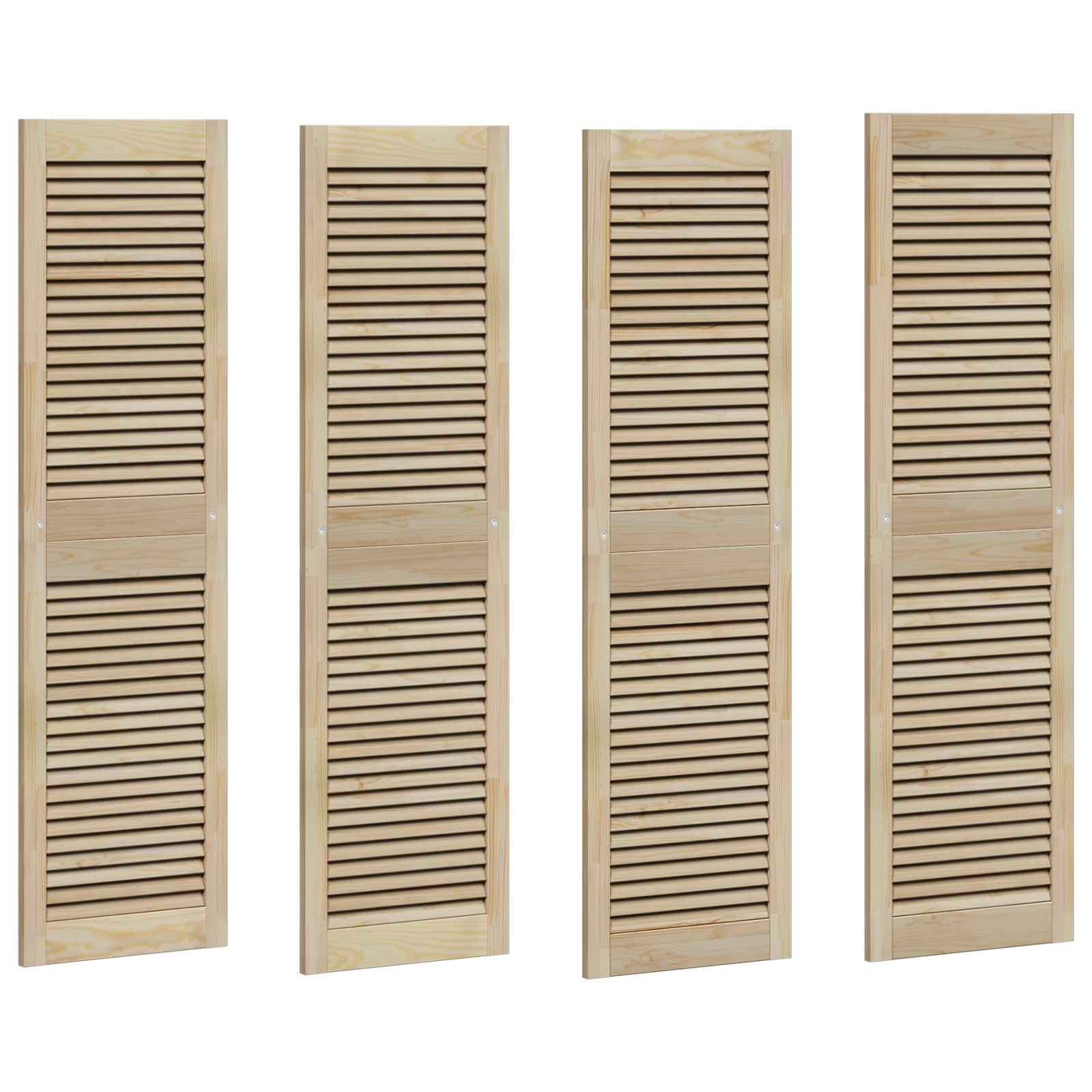 Skříňové Dveře Se Dveřmi 4 Ks Přírodní 140,5 X 2,1 X 39,5 Cm