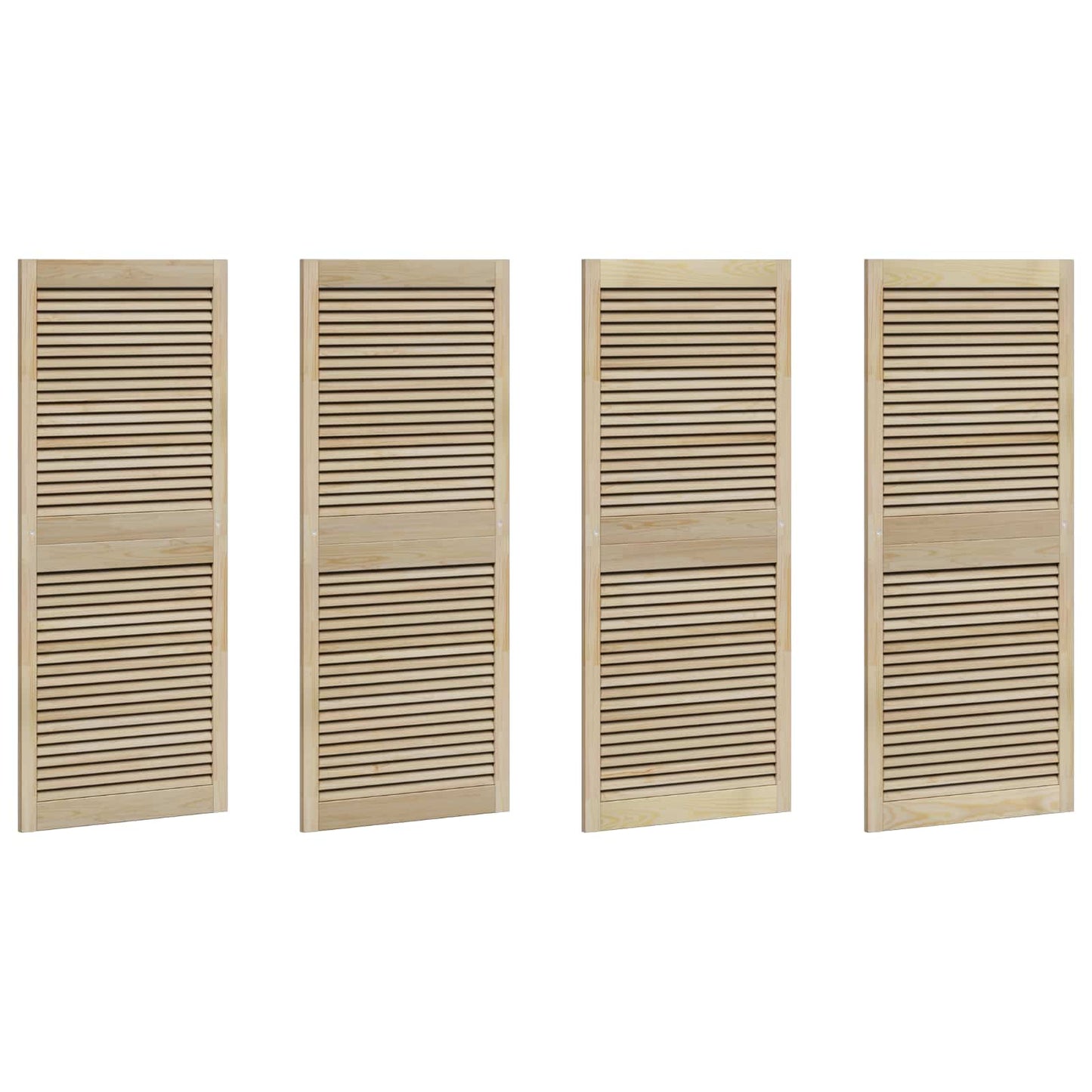 Skříňové Dveře Se Dveřmi 4 Ks Přírodní 140,5 X 2,1 X 59,5 Cm