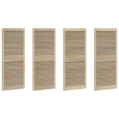 Skříňové Dveře Se Dveřmi 4 Ks Přírodní 140,5 X 2,1 X 59,5 Cm