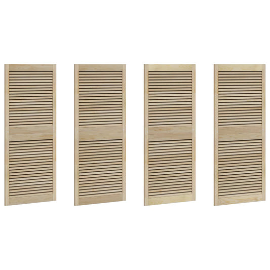 Skříňové Dveře Se Dveřmi 4 Ks Přírodní 140,5 X 2,1 X 59,5 Cm