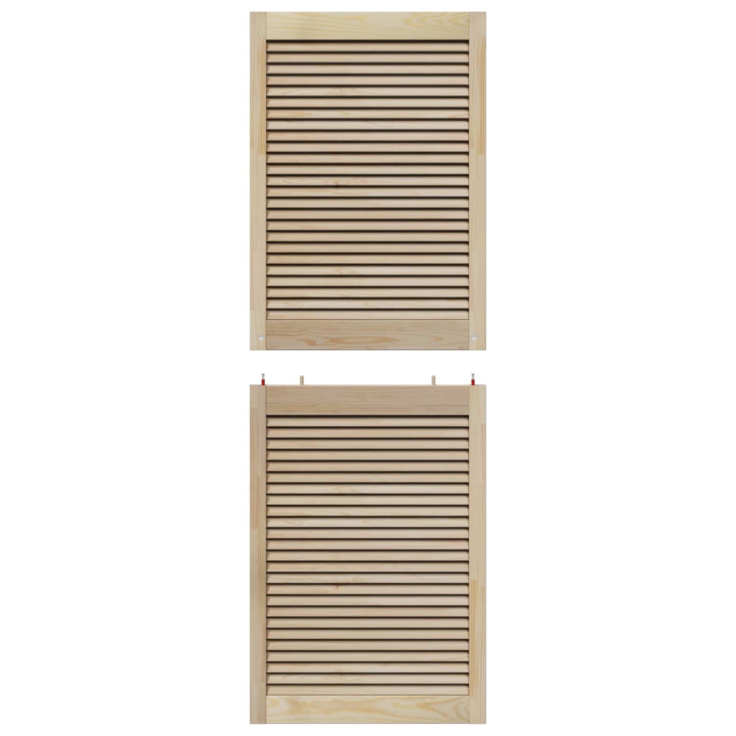 Skříňové Dveře Se Dveřmi 4 Ks Přírodní 170 X 2,1 X 59,5 Cm