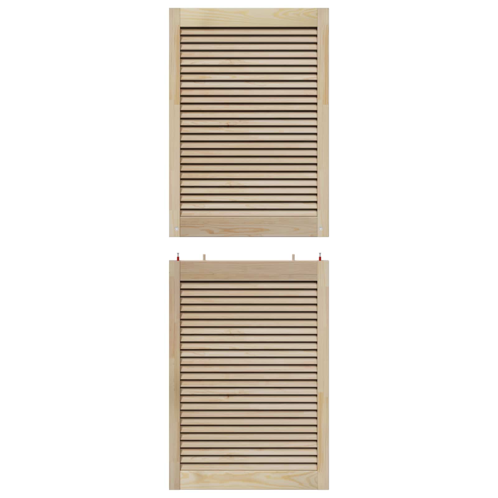 Skříňové Dveře Se Dveřmi 4 Ks Přírodní 170 X 2,1 X 59,5 Cm