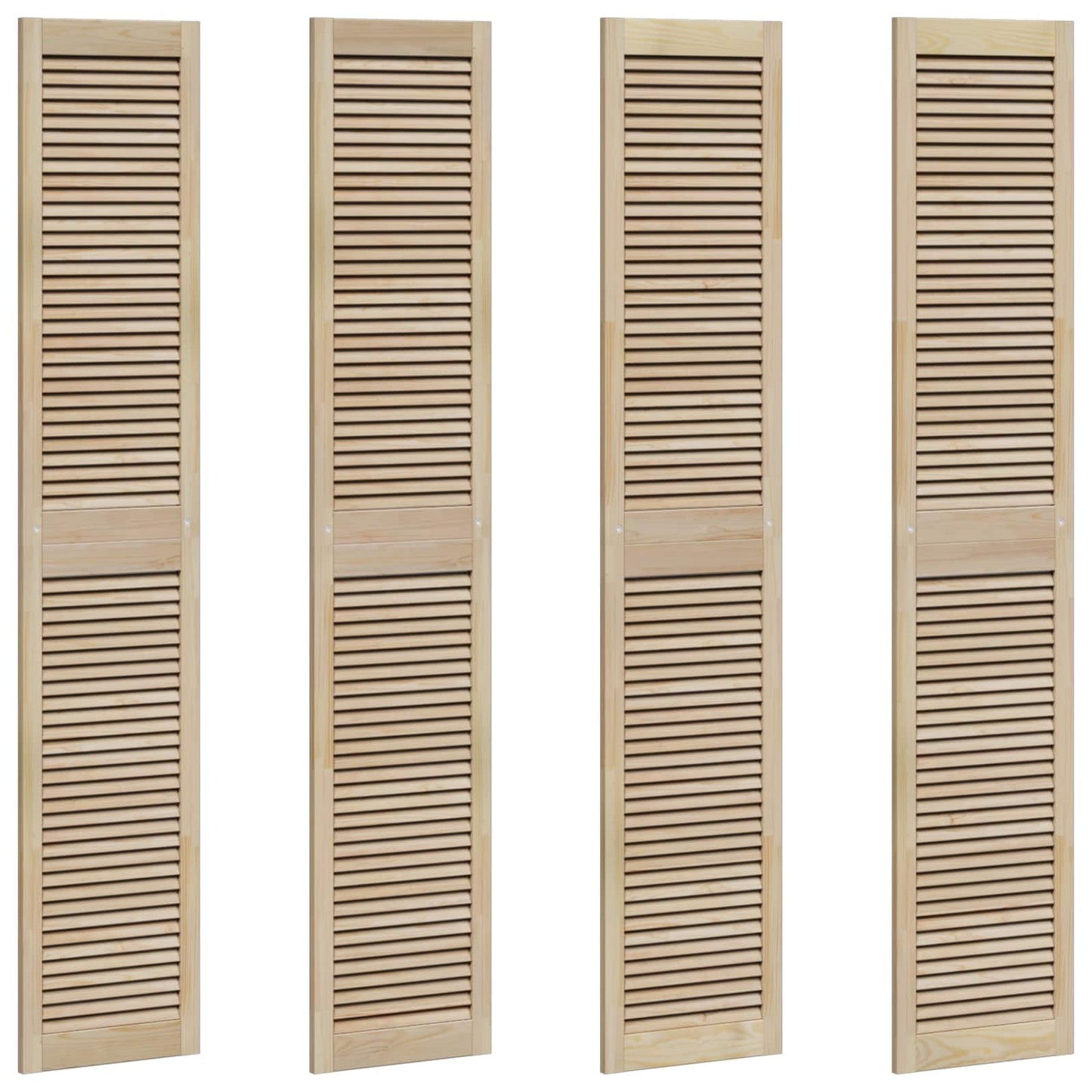 Skříňové Dveře Se Dveřmi 4 Ks Přírodní 201 X 2,1 X 39,5 Cm