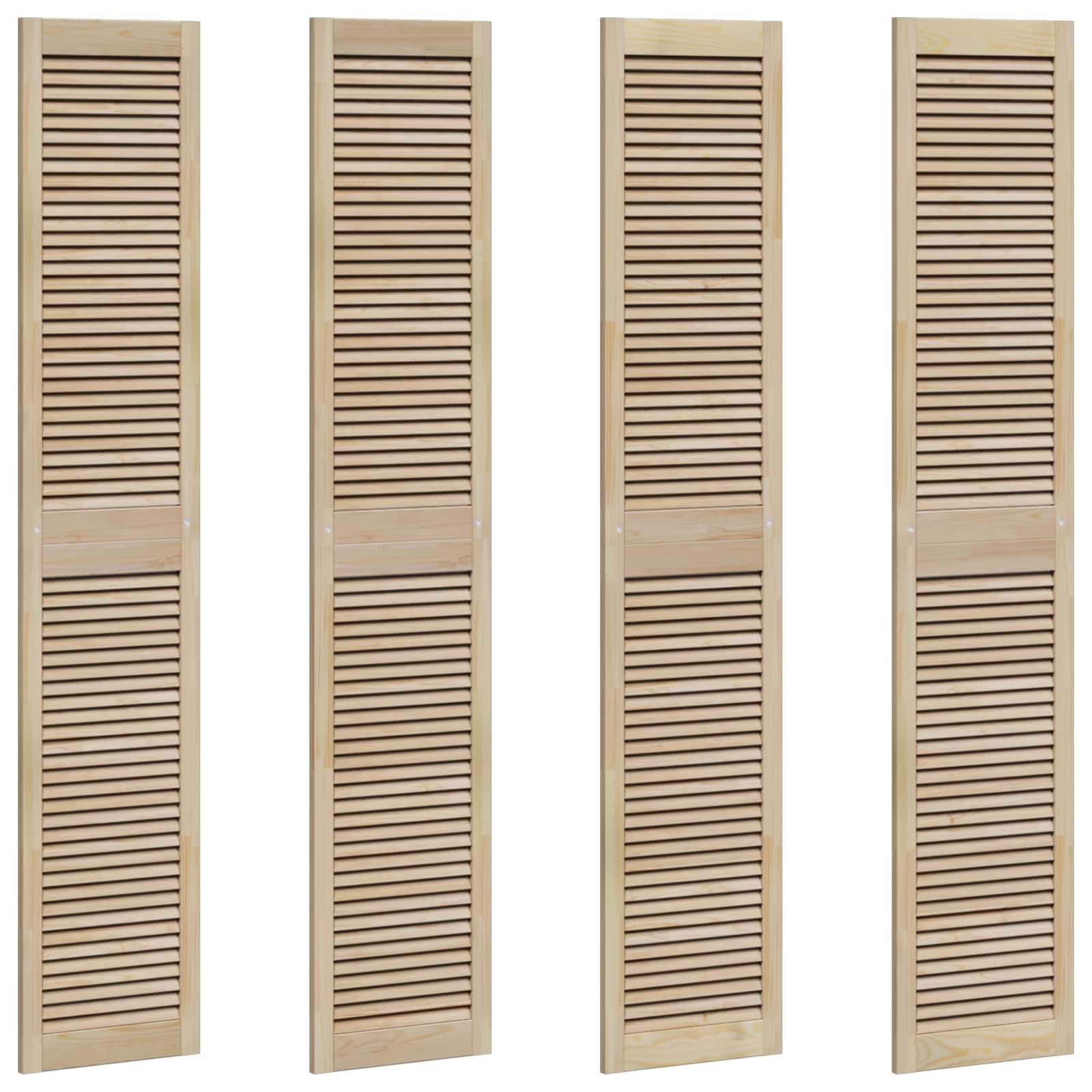 Skříňové Dveře Se Dveřmi 4 Ks Přírodní 201 X 2,1 X 39,5 Cm
