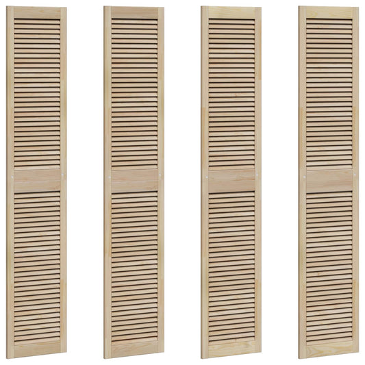 Skříňové Dveře Se Dveřmi 4 Ks Přírodní 201 X 2,1 X 39,5 Cm