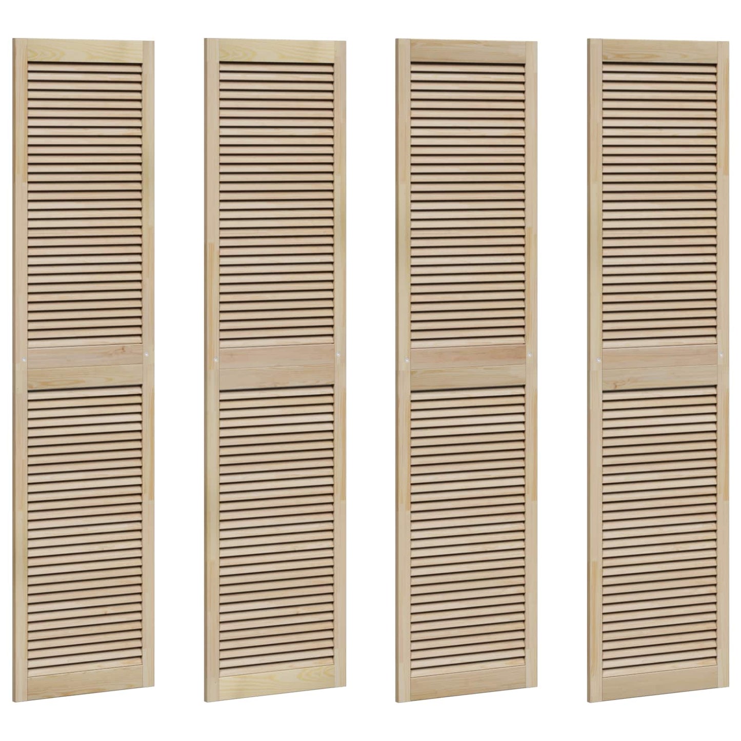 Skříňové Dveře Se Dveřmi 4 Ks Přírodní 201 X 2,1 X 49,5 Cm
