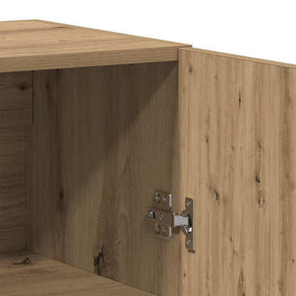 Vysoký Bufet 2 Ks Dub Artisan 69,5 X 34 X 180 Cm