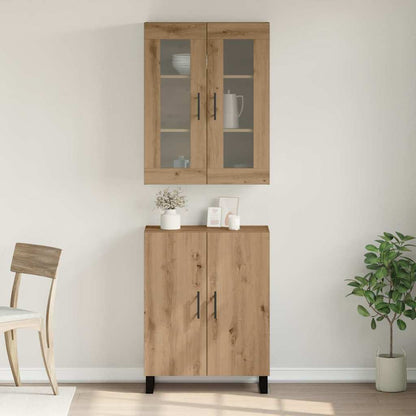 Vysoký Bufet 2 Ks Dub Artisan 69,5 X 34 X 180 Cm