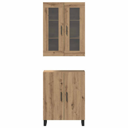 Vysoký Bufet 2 Ks Dub Artisan 69,5 X 34 X 180 Cm