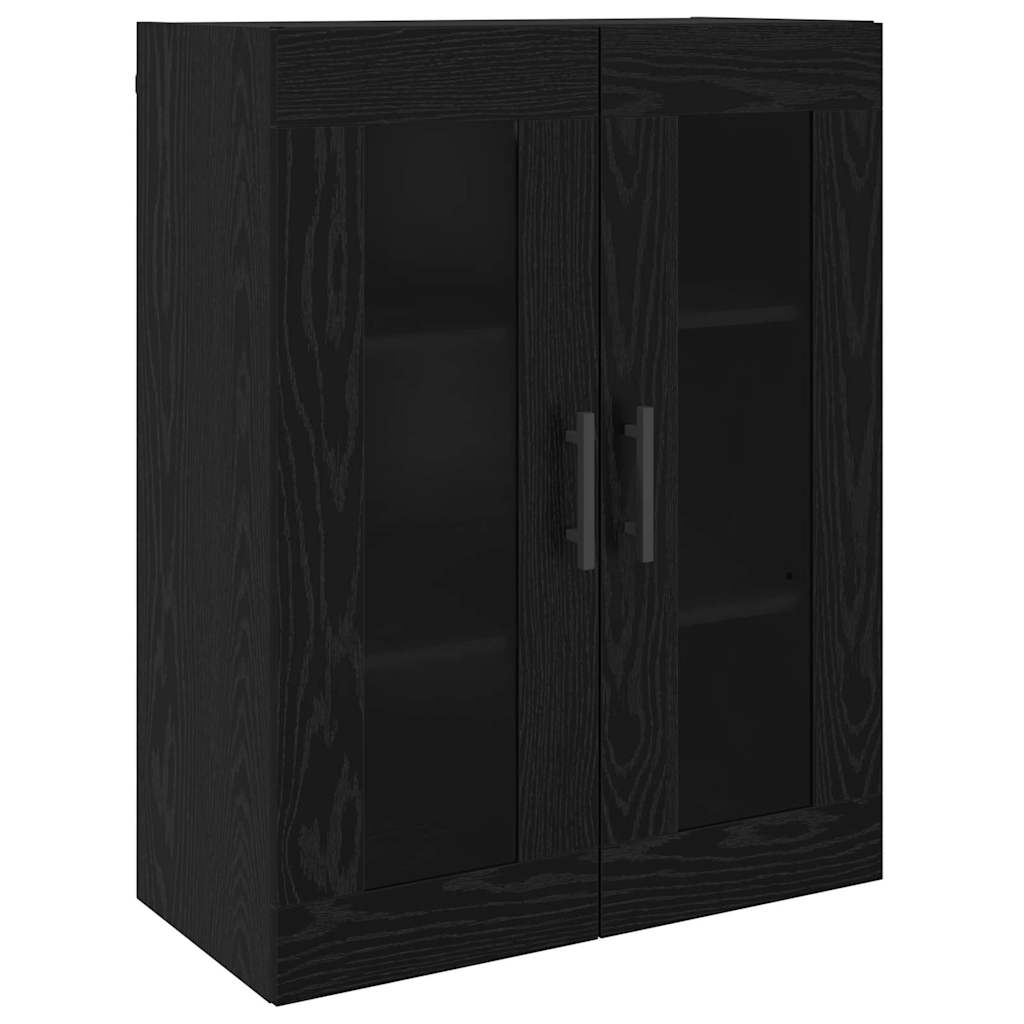 Vysoký Bufet 2 Ks Černý Dub 69,5 X 34 X 180 Cm Kompozitní Dřevo