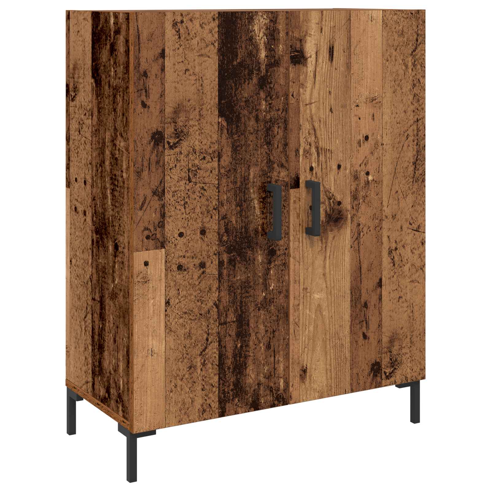 Vysoký Bufet Staré Dřevo 69,5 X 34 X 180 Cm Kompozitní Dřevo