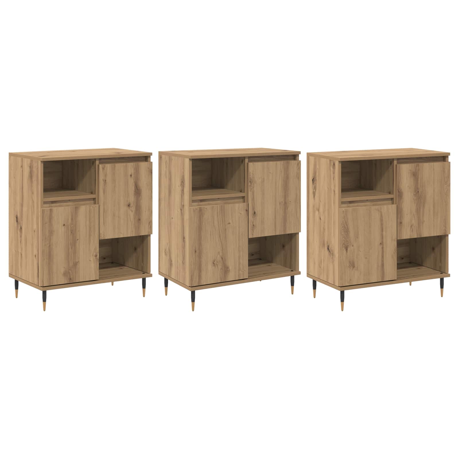 Konzole 3 Ks Artisanový Dub