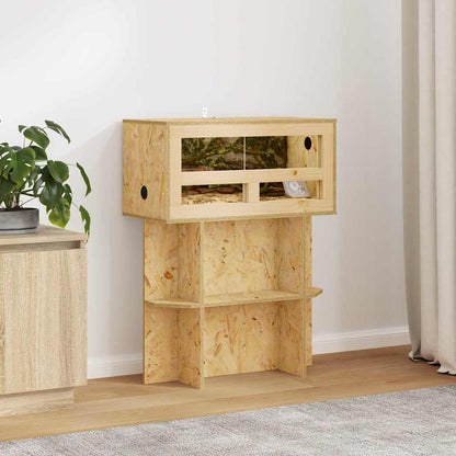 Základ Terária S Policí Hnědá 60 X 30 X 50 Cm Osb