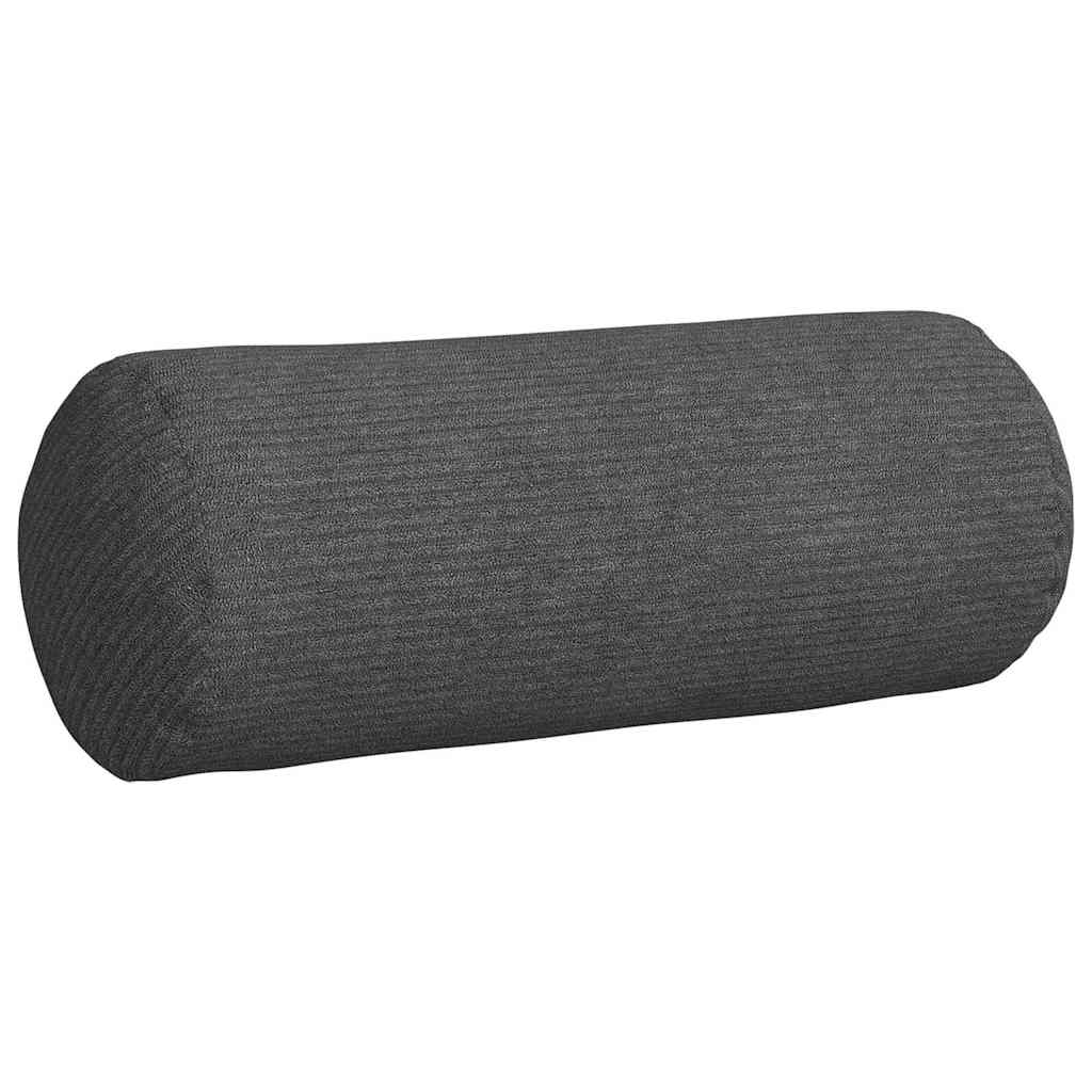 Polštáře 2 Pcs Ø 15 X 40 Cm Žebrovaná Látka
