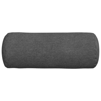 Polštáře 2 Pcs Ø 15 X 40 Cm Žebrovaná Látka