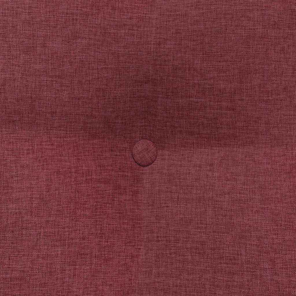 Polštář Na Záda Víno Červené 45 X 24 X 50 Cm Textil