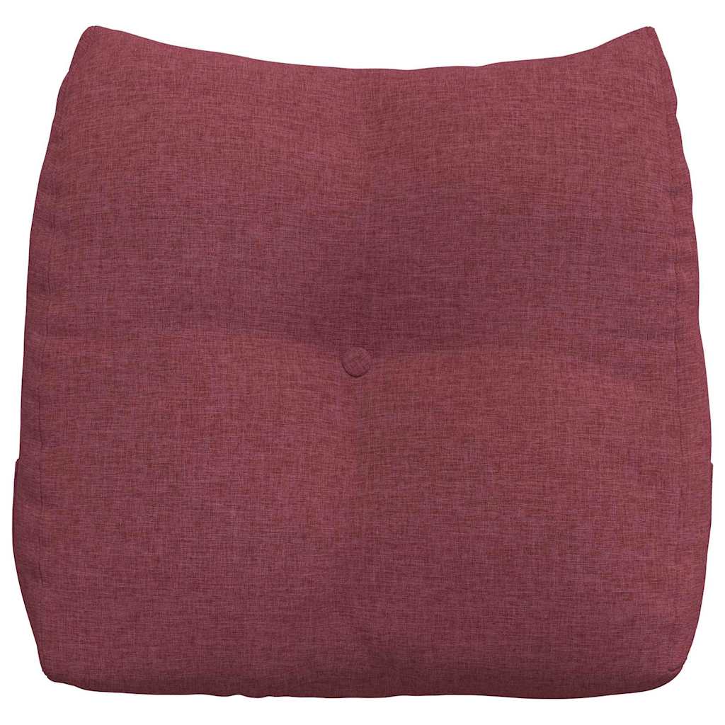 Polštář Na Záda Víno Červené 45 X 24 X 50 Cm Textil
