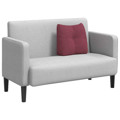 Polštář Na Záda Víno Červené 45 X 24 X 50 Cm Textil