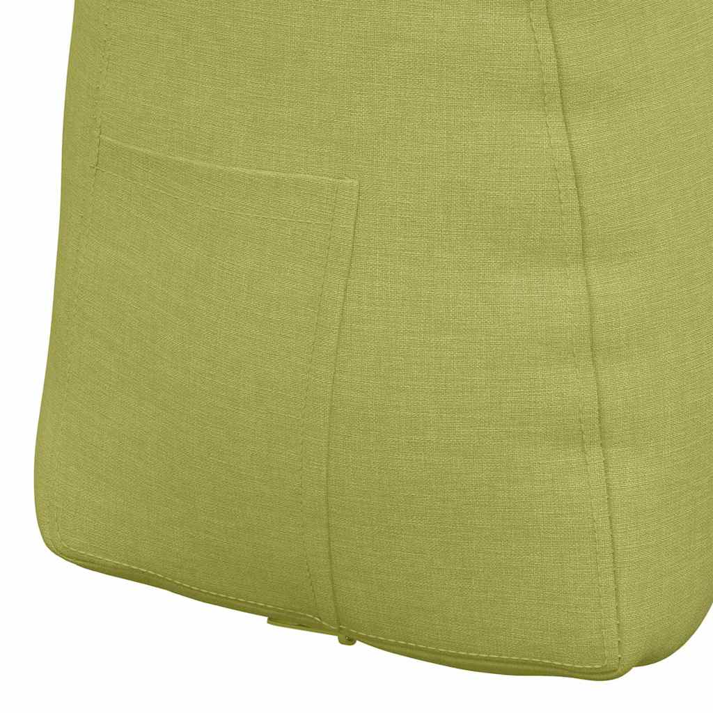 Polštář Na Záda Světlá Zelená 45 X 24 X 50 Cm Textil