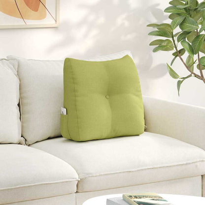 Polštář Na Záda Světlá Zelená 45 X 24 X 50 Cm Textil