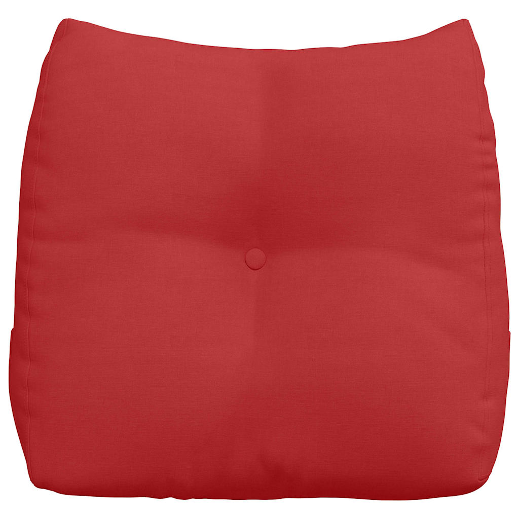 Polštář Na Záda Červená 45 X 24 X 50 Cm Textil