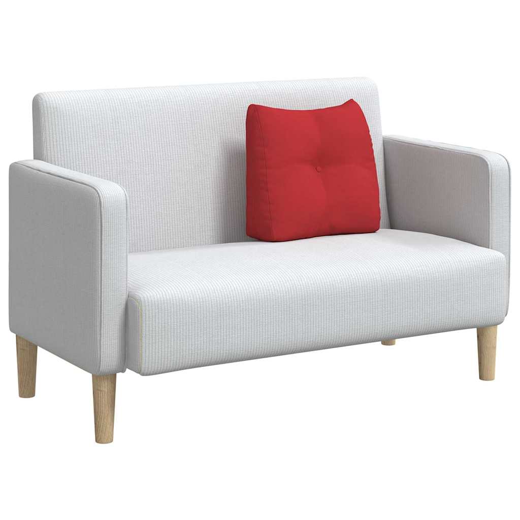 Polštář Na Záda Červená 45 X 24 X 50 Cm Textil