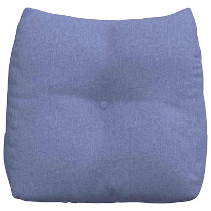 Polštář Na Záda Modrá Džínovina 45 X 24 X 50 Cm Textil