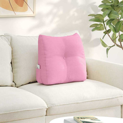 Polštář Na Záda Růžová 45 X 24 X 50 Cm Textil