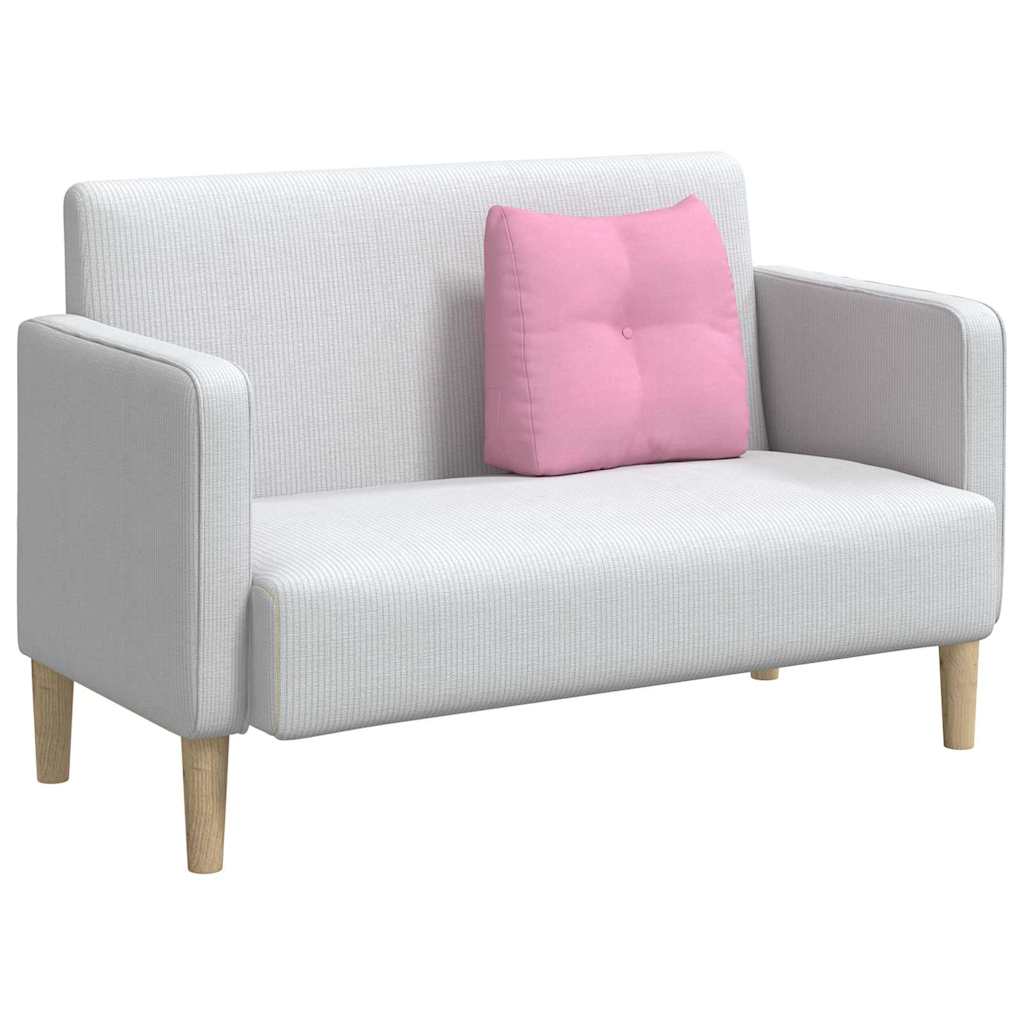 Polštář Na Záda Růžová 45 X 24 X 50 Cm Textil