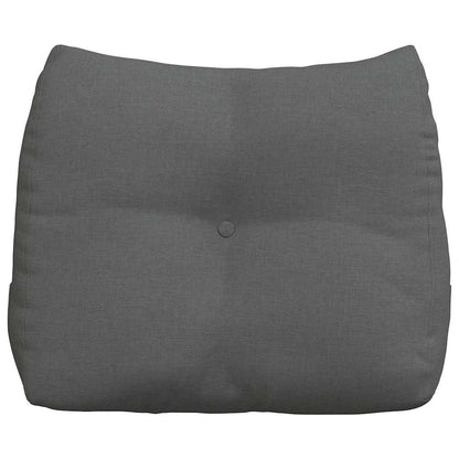 Polštář Na Záda Tmavě Šedá 60 X 24 X 50 Cm Textil