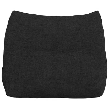 Polštář Na Záda Černá 60 X 24 X 50 Cm Textil