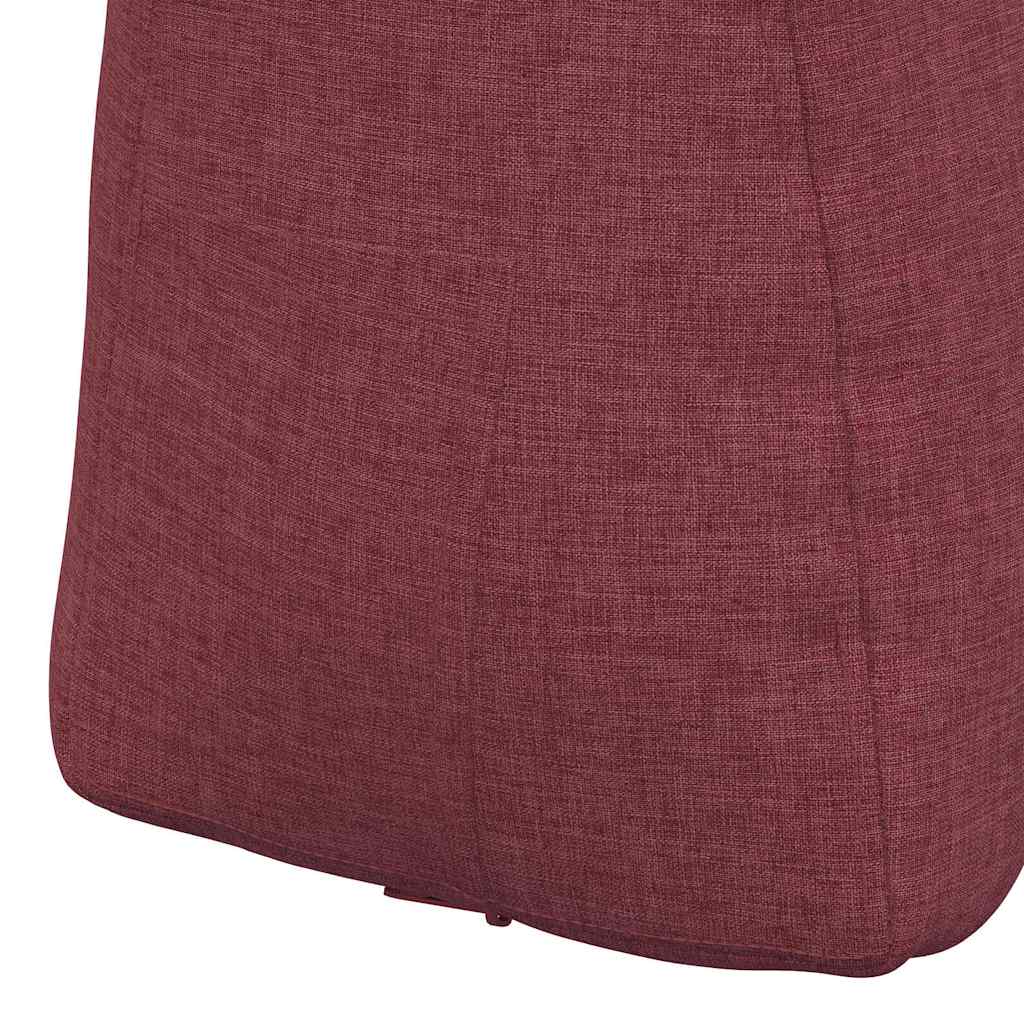 Polštář Na Záda Víno Červené 60 X 24 X 50 Cm Textil