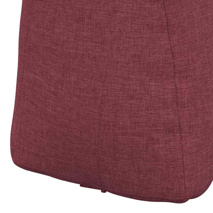 Polštář Na Záda Víno Červené 60 X 24 X 50 Cm Textil