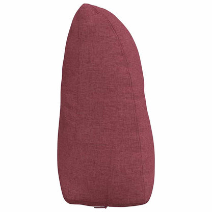 Polštář Na Záda Víno Červené 60 X 24 X 50 Cm Textil