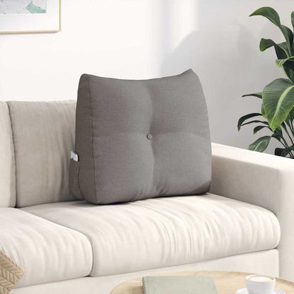 Polštář Na Záda Taupe 60 X 24 X 50 Cm Textil