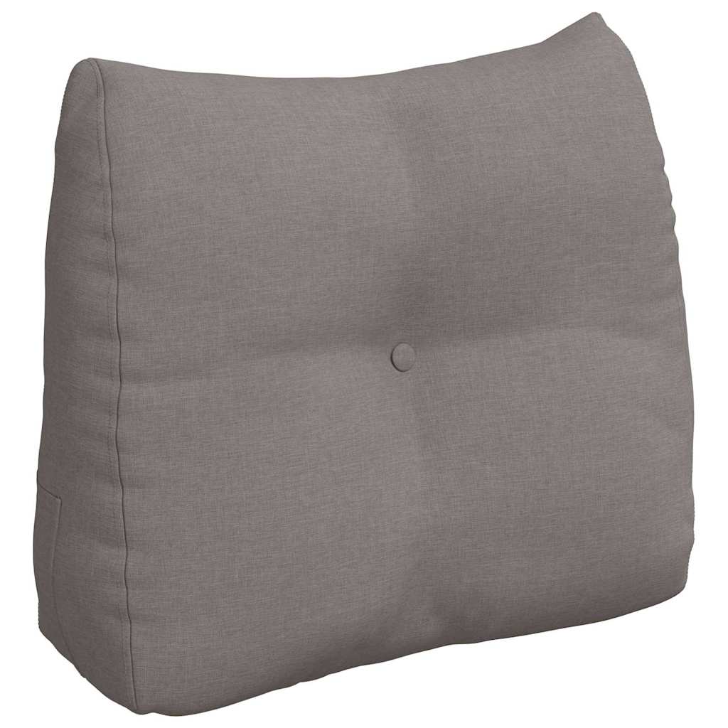 Polštář Na Záda Taupe 60 X 24 X 50 Cm Textil