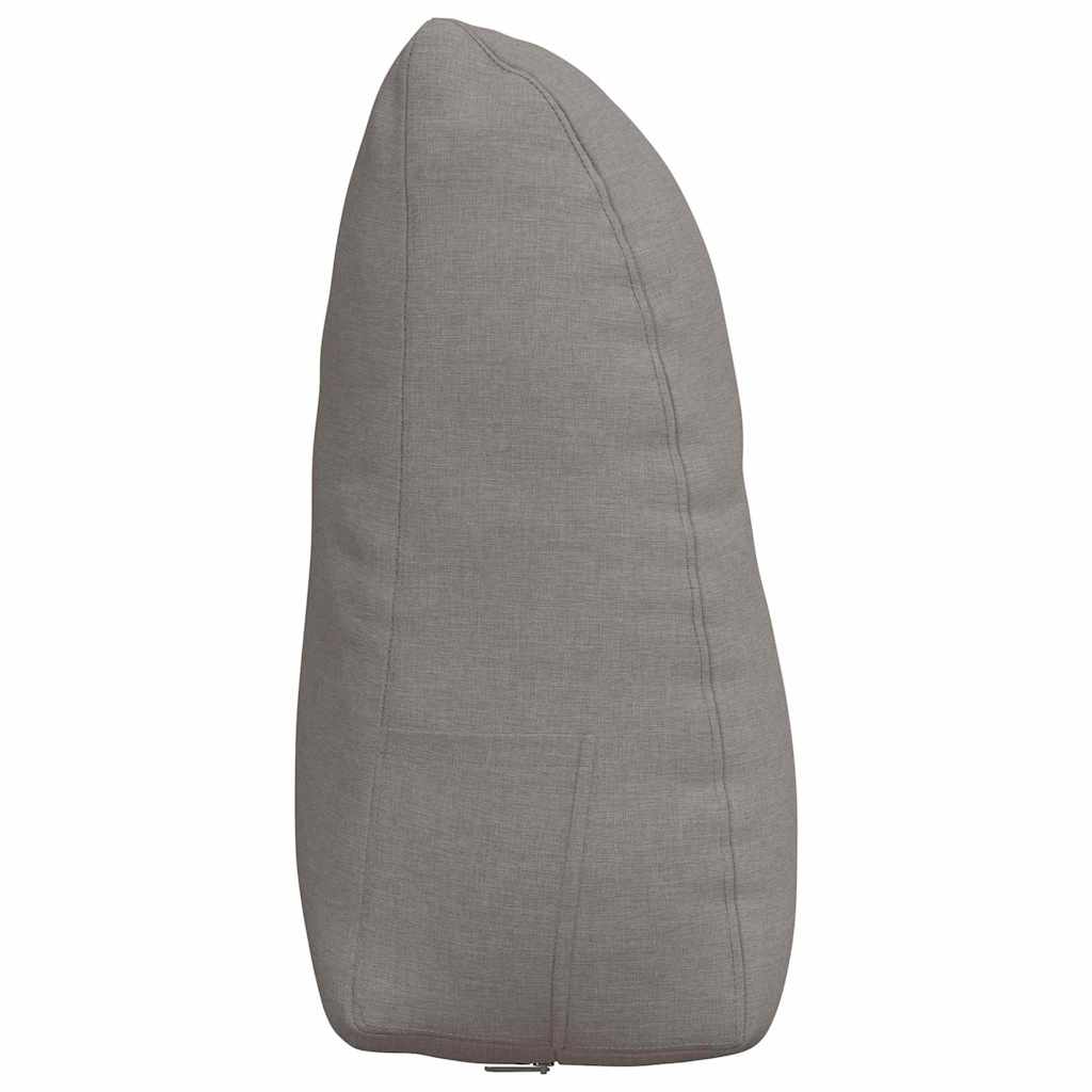 Polštář Na Záda Taupe 60 X 24 X 50 Cm Textil