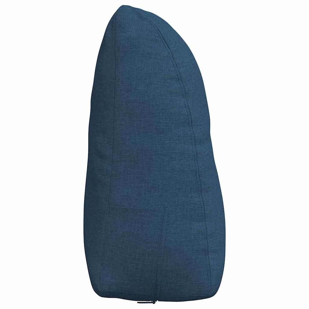 Polštář Na Záda Modrá 60 X 24 X 50 Cm Textil