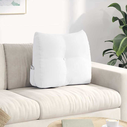 Polštář Na Záda Bílá 60 X 24 X 50 Cm Textil