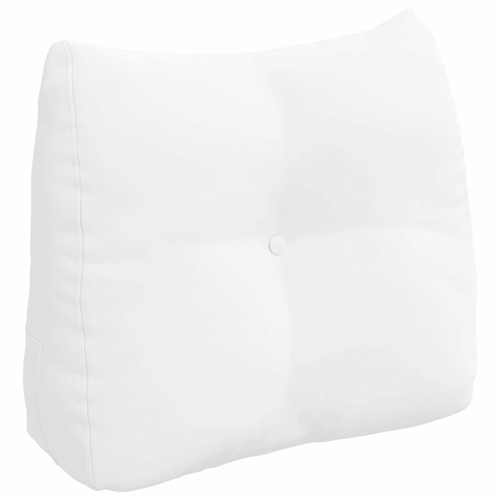 Polštář Na Záda Bílá 60 X 24 X 50 Cm Textil