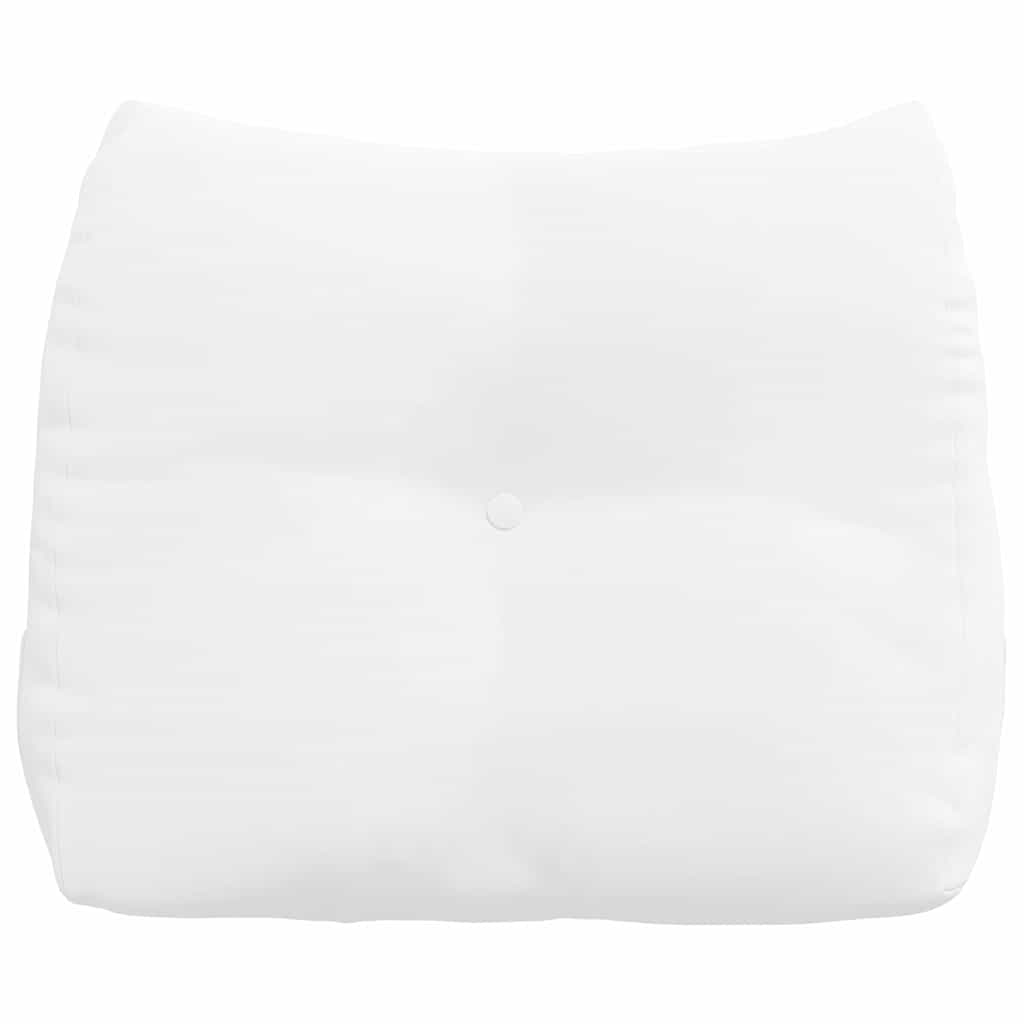 Polštář Na Záda Bílá 60 X 24 X 50 Cm Textil