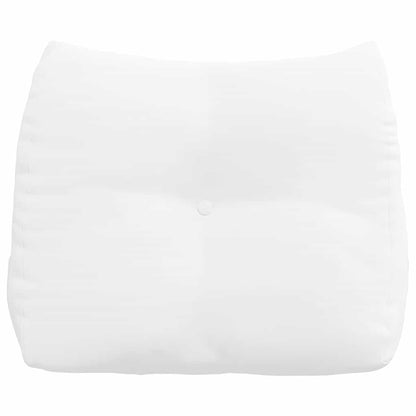 Polštář Na Záda Bílá 60 X 24 X 50 Cm Textil