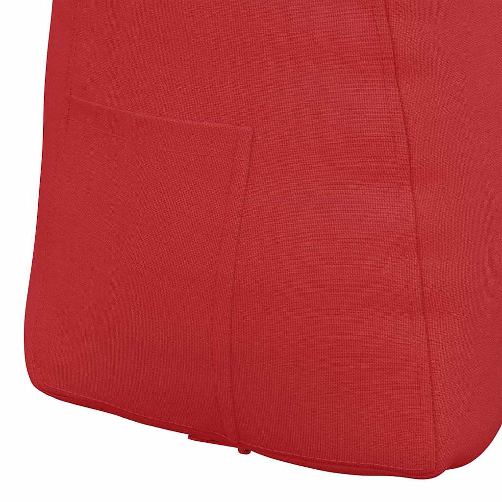 Polštář Na Záda Červená 60 X 24 X 50 Cm Textil