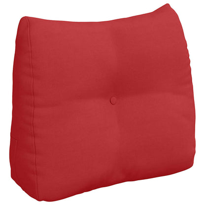 Polštář Na Záda Červená 60 X 24 X 50 Cm Textil