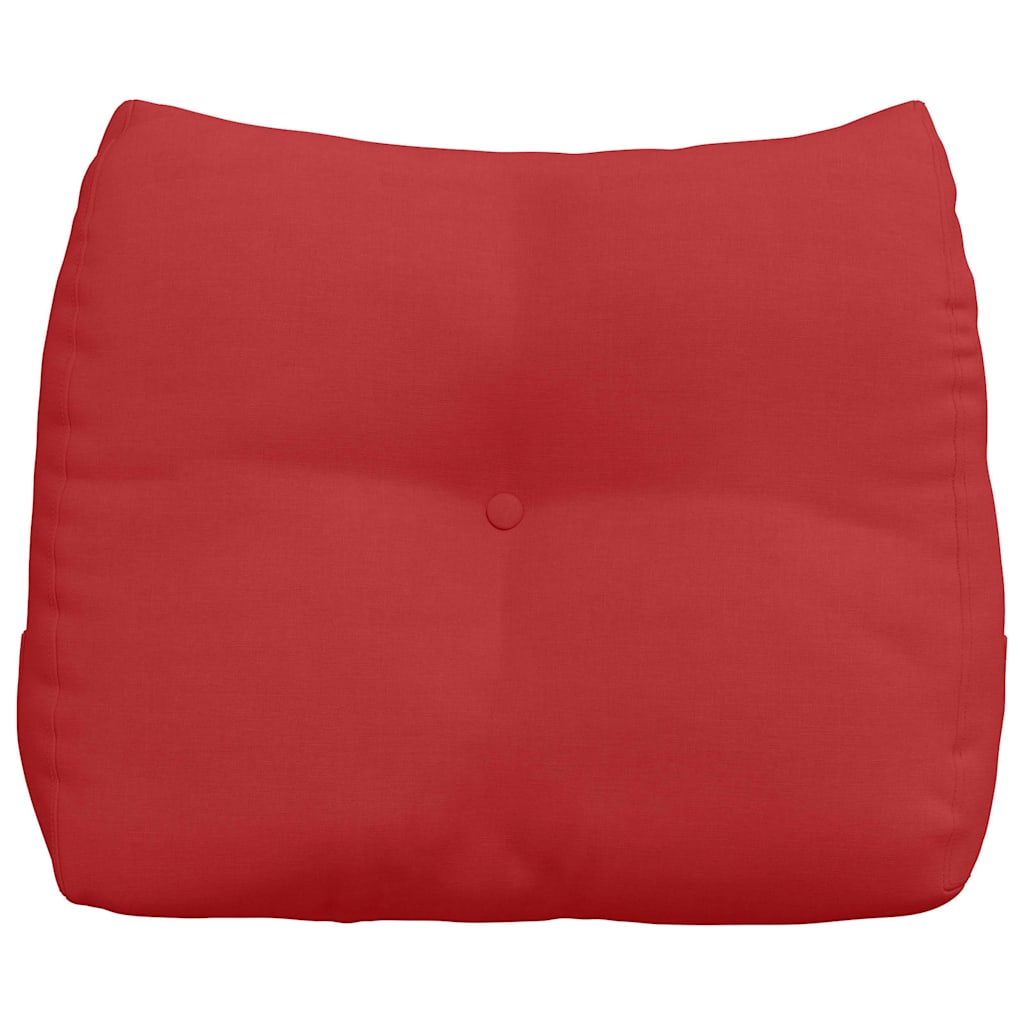Polštář Na Záda Červená 60 X 24 X 50 Cm Textil