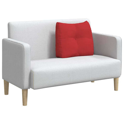 Polštář Na Záda Červená 60 X 24 X 50 Cm Textil